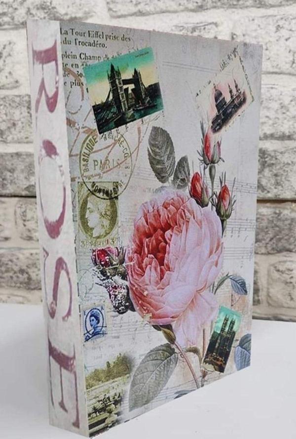 Biseystore105 Rose Dekoratif Kitap Kutusu - Image 1