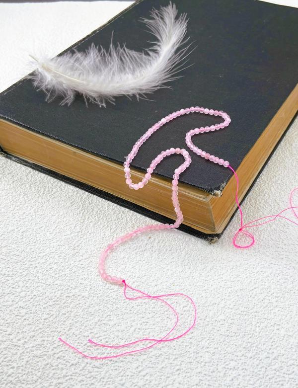 PEMBE KUVARS DOĞALTAŞ DİZİ 2-3 MM - Image 1