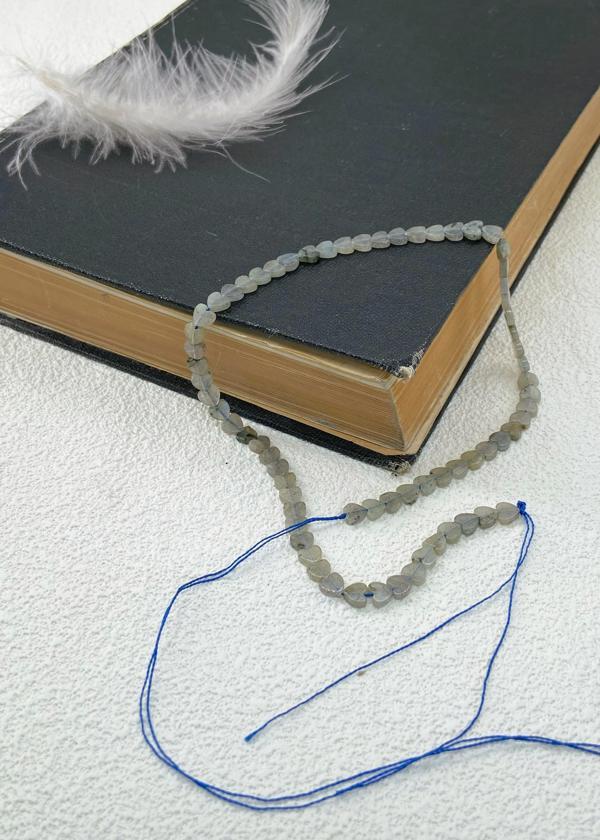 LABLADORİT DOĞALTAŞ KALPLİ DİZİ 4 MM - Image 1