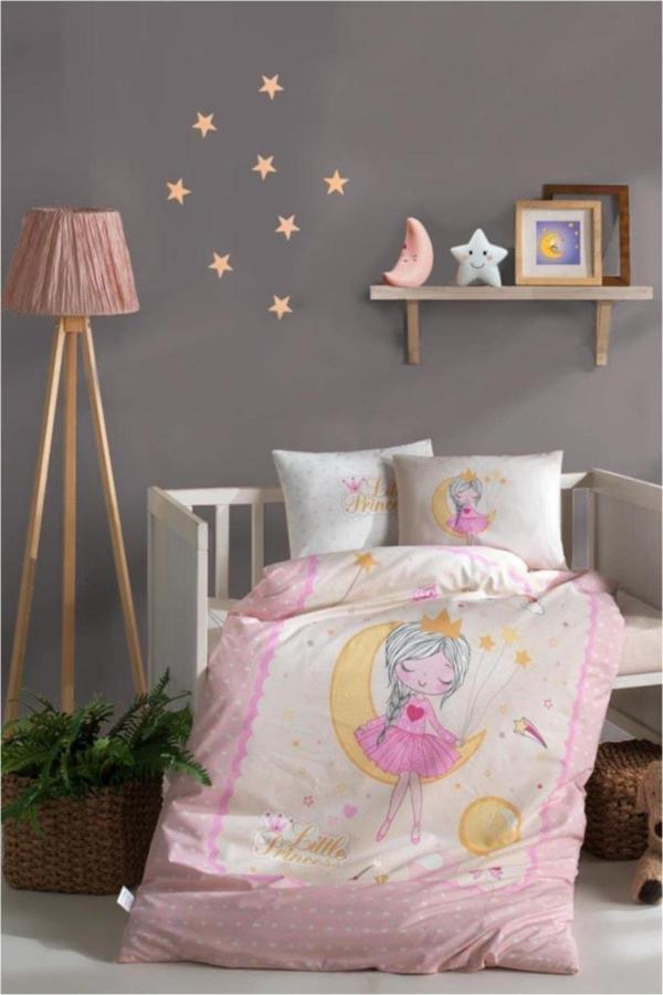 Clasy Bebek Nevresim Takımı Moon V1 Pembe - Image 1