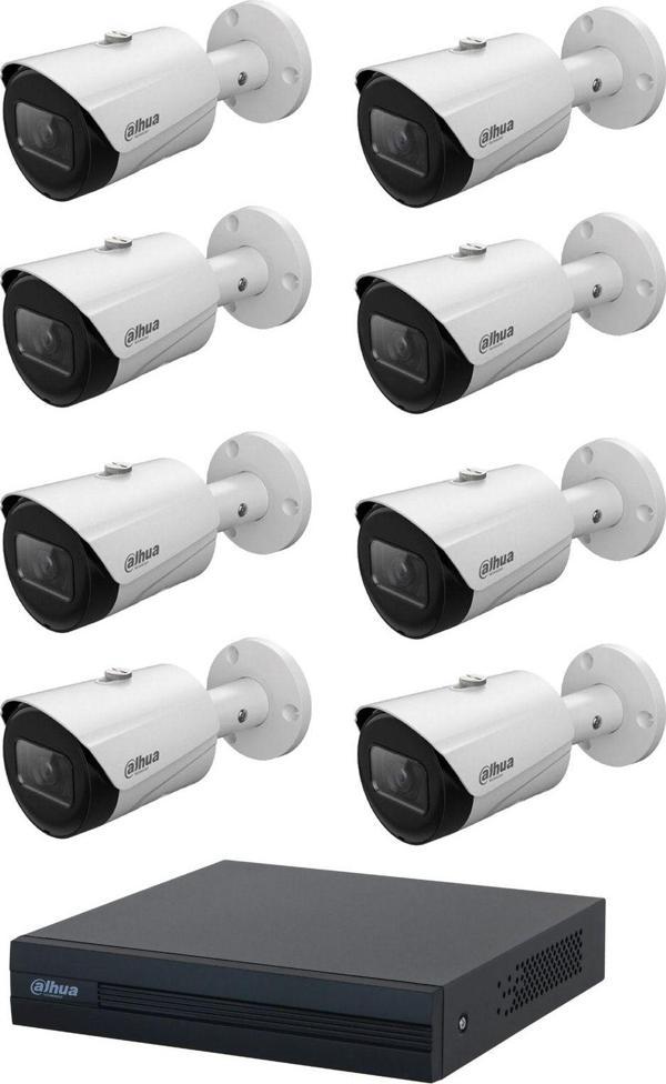 Dahua 2 Mp 8 Kameralı Ip Güvenlik Kamera Seti (Starlight) - Image 1