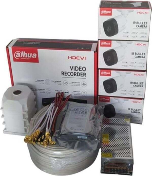Dahua 4 Lü 2 Mp Ahd Kamera Tüm Sistem Set Halinde - Image 1