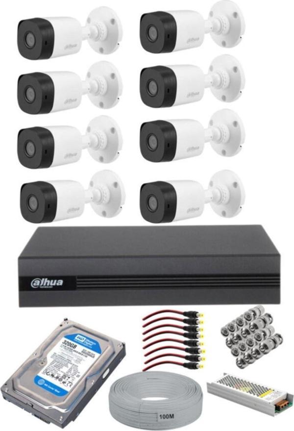 Dahua 8 Kameralı Güvenlik Kamerası Full Set 2Tb Hdd - Image 1