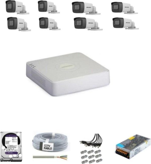 Hikvision 8 Kameralı Full Set - Image 1