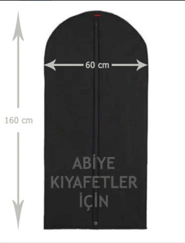 Tozlu Pazar Abiye Elbise Kılıfı Gamboç 60X160 Siyah Tela Nonvoven - Image 1