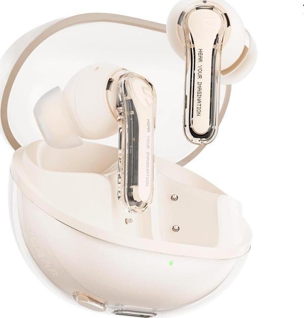 Soundpeats Clear Bej TWS Kulak İçi Bluetooth Kulaklık - Image 1