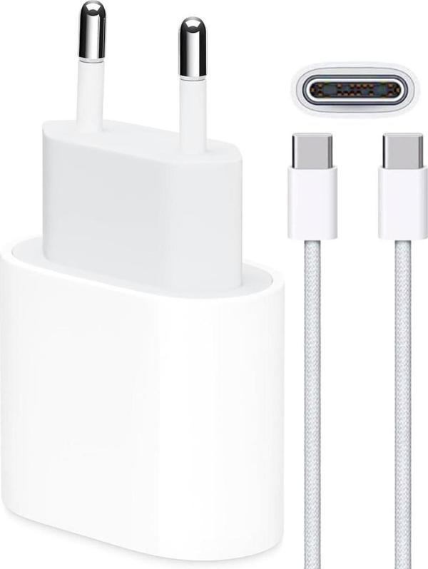 FitPlus PD 35W USB-C Şarj Aleti Type-C to Type-C Kablo Set - Image 1
