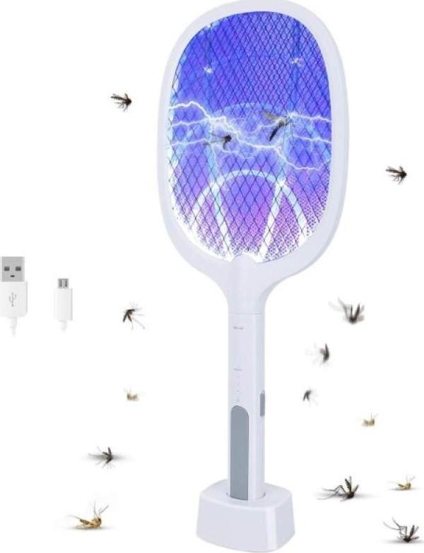 Zhltools Şarjlı UV Masa Üstü Standlı Sivrisinek Öldürücü Raket - Image 1
