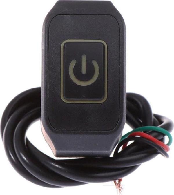 Knmaster Gidon Bağlantılı Motosiklet Aç Kapa Butonu Sarı Led - Image 1