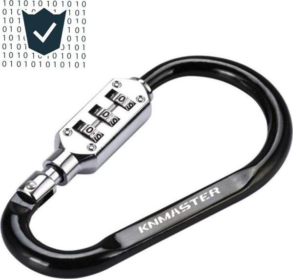 Knmaster Lock 100 Şifreli Karabina Çok Amaçlı Motosiklet Kask Kilidi - Image 1