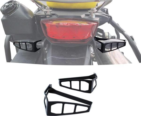 Knmaster Motosiklet Arka Dönüş Sinyalleri İçin Izgaralı Alüminyum Alaşımlı Koruma Kapağı - Image 1