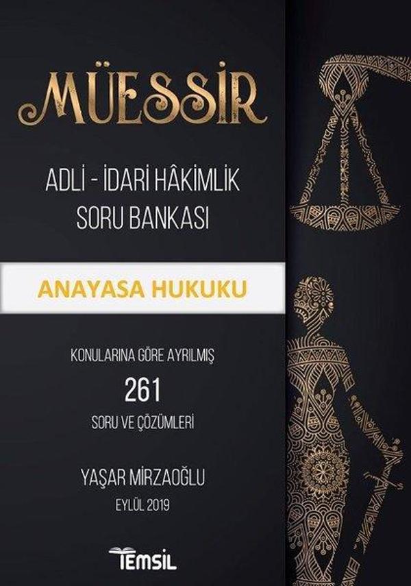 Müessir Anayasa Hukuku-Adli İdari Hakimlik Soru Bankası - Temsil Kitap - Image 1