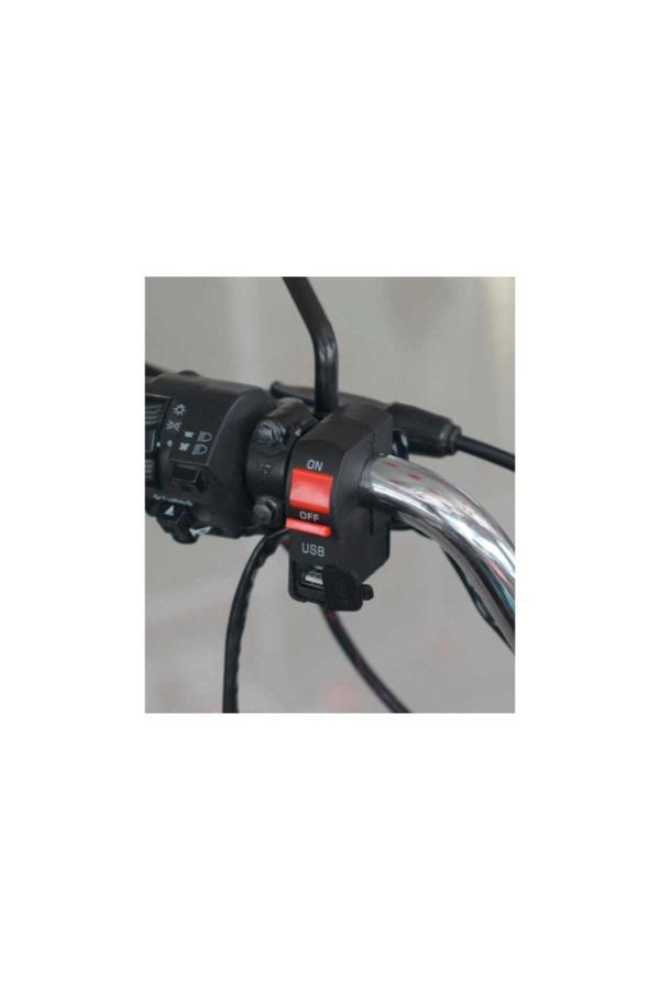 Yamaha Motosiklet Sis Far Açma Kapama Butonu Gidon Tipli Usb Girişli Motosiklet Aç Kapa Butonu - Image 1
