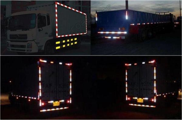 Knmaster 3M Yapışkanlı Beyaz Kamyon/Römork/Otomobil Reflektör - Image 1