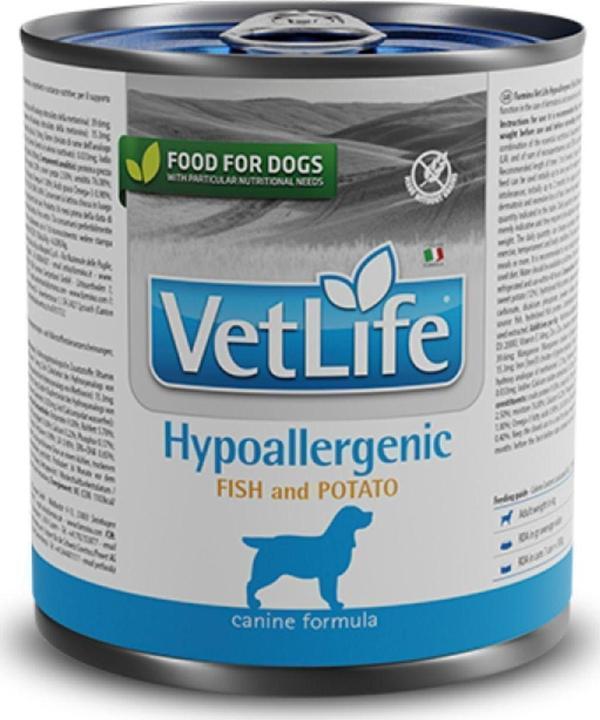 Vet Life Hypoallergenic Balık Ve Patates Konserve Köpek 300G - Image 1