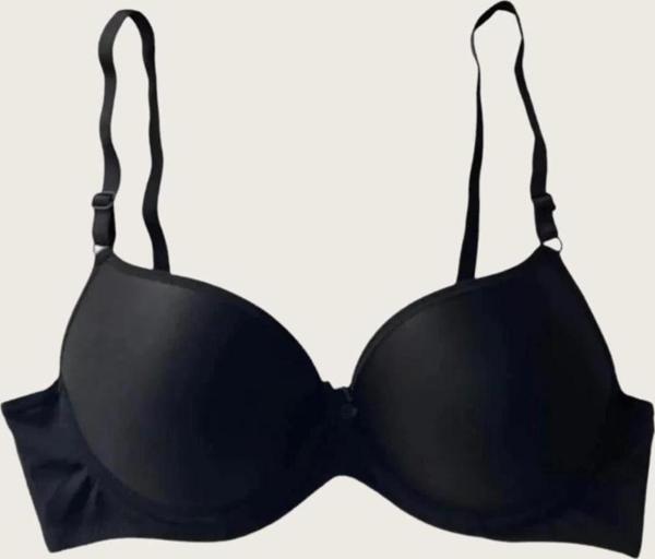  Mikro Kumaş Push Up Dolgulu Balenli Günlük Tek Destekli Sütyen - Image 1