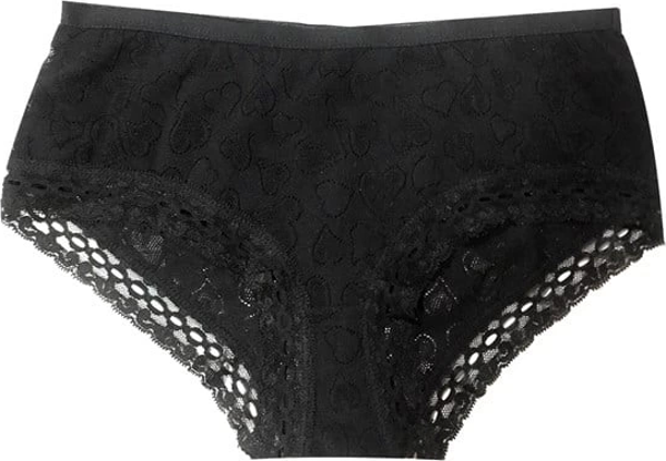 Şahinler Kadın için Dantel Kenarlı Siyah Renk Bikini Külot Kod B722 - Image 1
