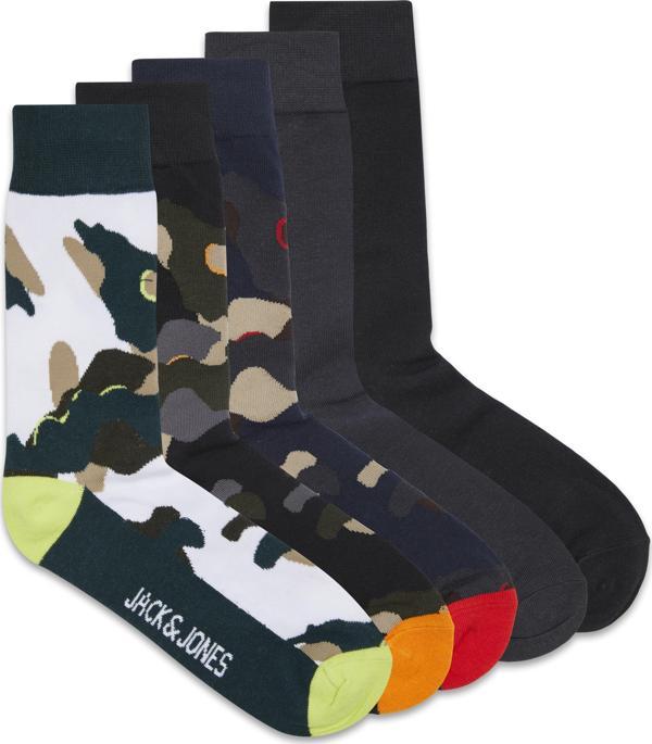 Jack Jones Cramp Socks 5 Pack Erkek Yeşil Çorap 12211136-21 - Image 1
