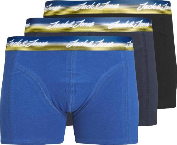 Jack Jones Fargo Trunks 3 Pack Erkek Lacivert Boxer 12233265-04 - Image 1