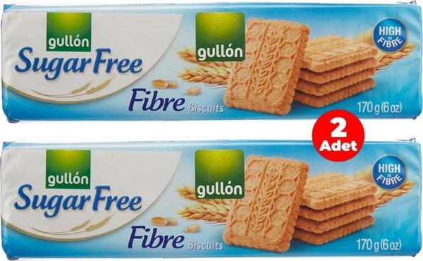 Gullon Lifli Şekersiz Bisküvi 170 gr (2 Adet) - Image 1