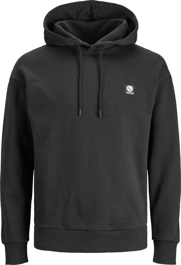 Jack&Jones Unseen Backprınt Sweat Hood Erkek Siyah Sweatshirt 12242247-02 - Image 1