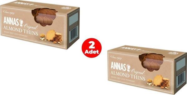 Annas Orginal Almond Thins Bademli Bisküvi-Kurabiye 150 gr (2 Adet) - Image 1