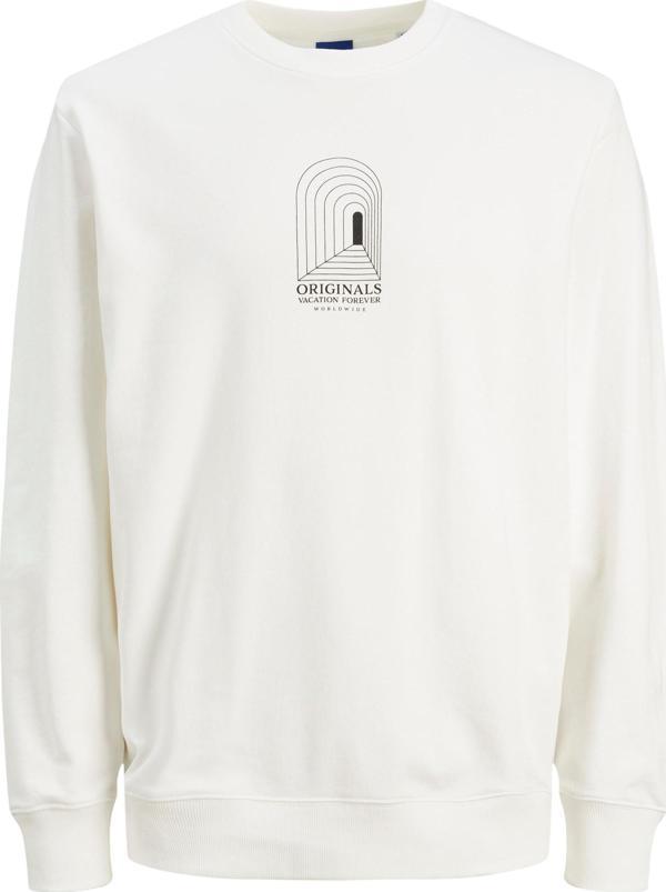 Jack Jones Destıny Sweat Crew Neck Tg Erkek Beyaz Sweatshirt 12243615-01 - Image 1