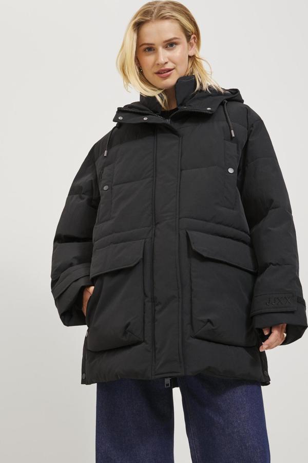 Jack&Jones Jxshallow Parka Otw Kadin Siyah Mont 12236481-02 - Image 1
