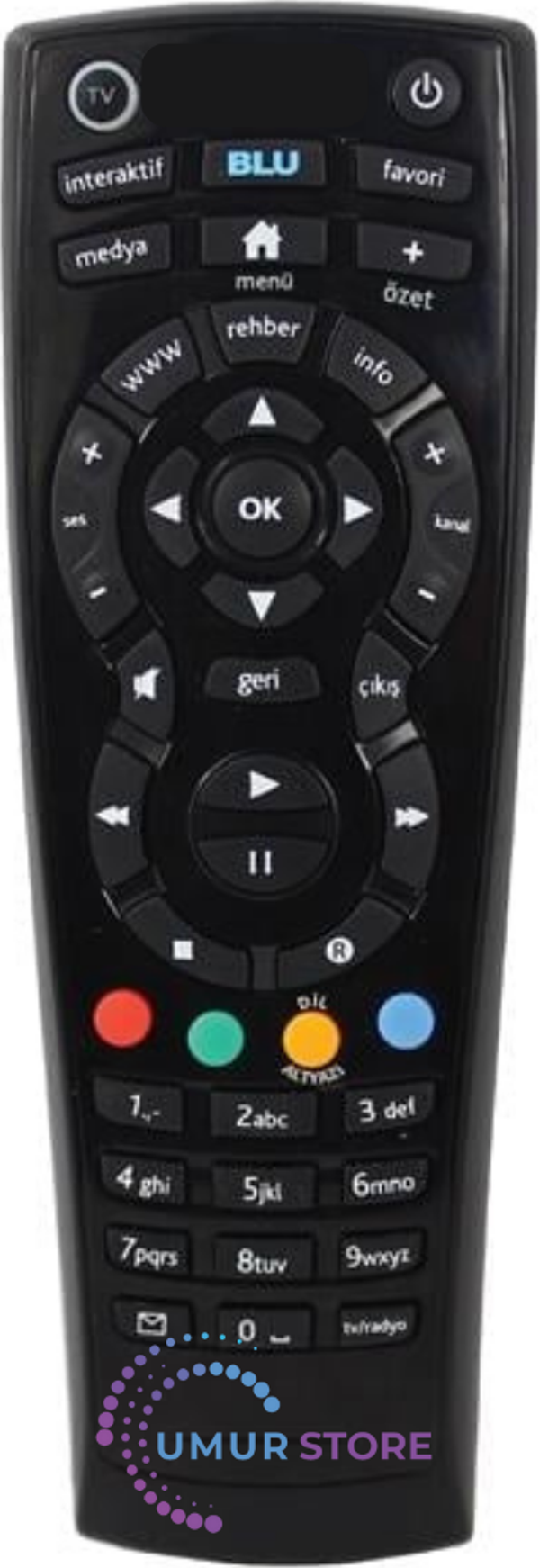 D-Smart HD BLU Akıllı Uydu Alıcı Kumandası - Image 1