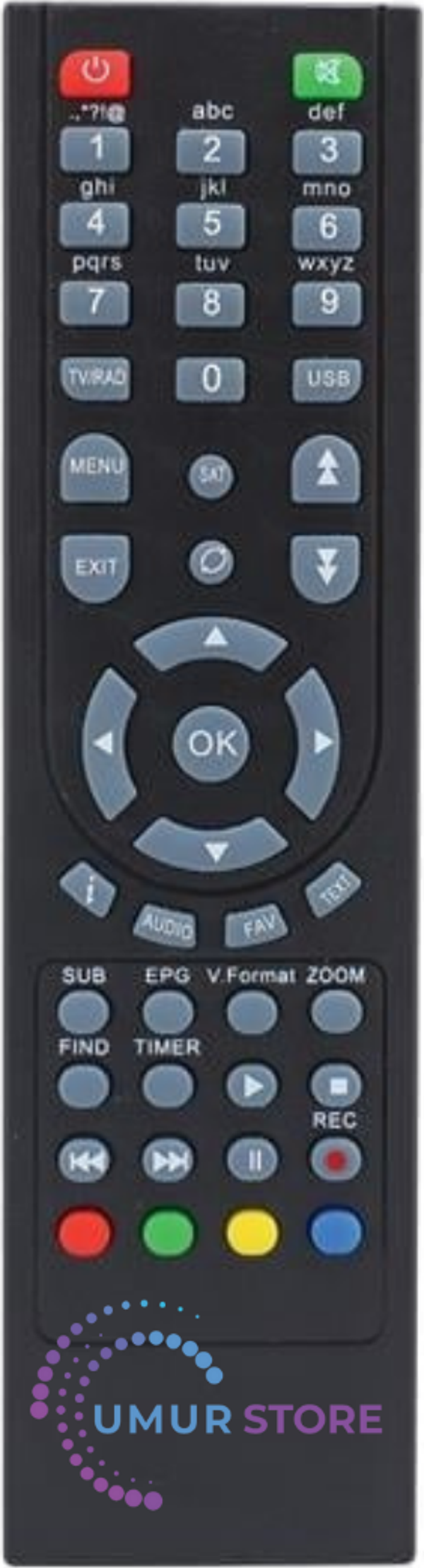 Hometech HT-1050 HD Uydu Alıcısı Kumandası - Image 1