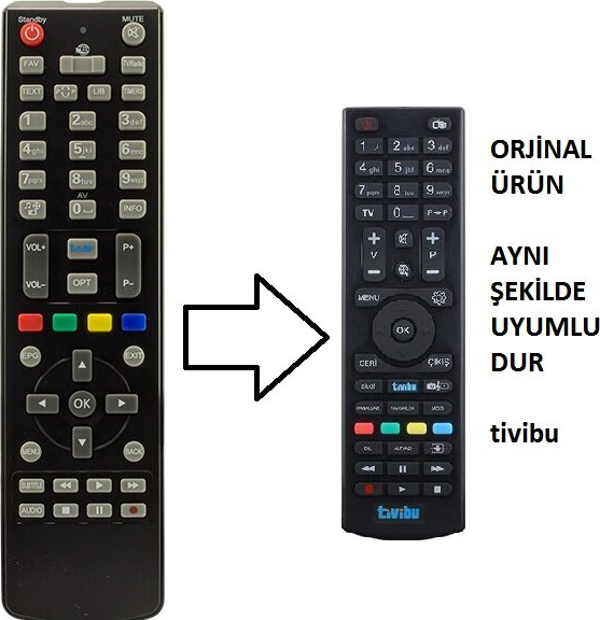Vestel Codebox Tivibu S7720 Uyumlu Kasalı Hd Kumanda - Image 1