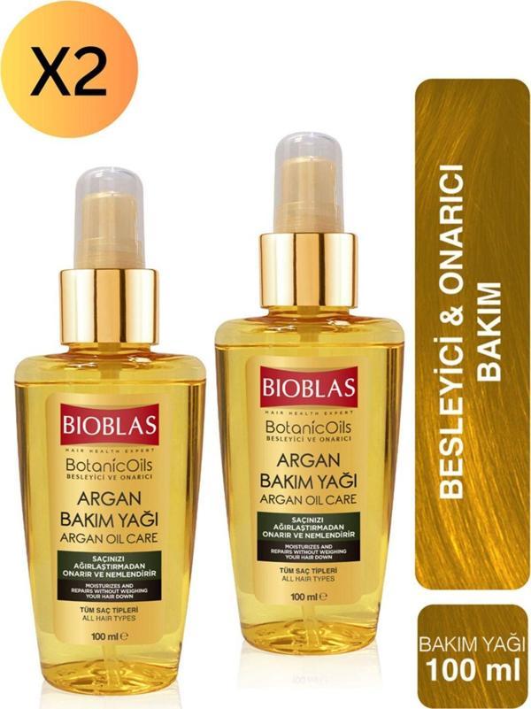Bioblas Argan Saç Bakım Yağı 100 Ml X 2 Adet - Image 1