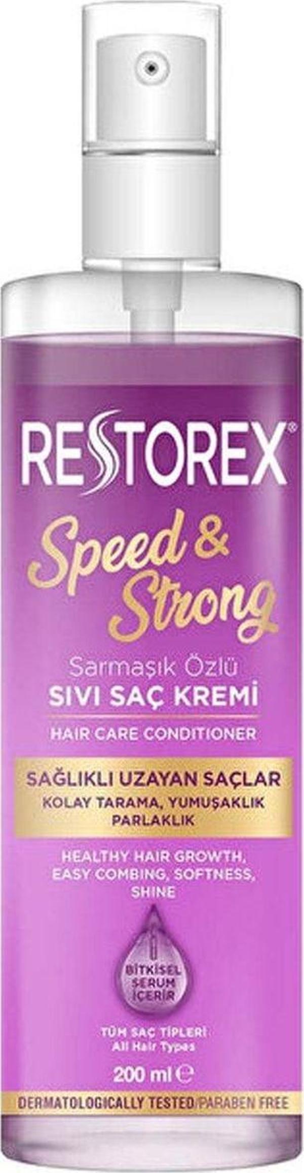 Restorex Sağlıklı Uzama Etkili Işıltılı Bakım Sıvı Saç Kremi 200 Ml - Image 1