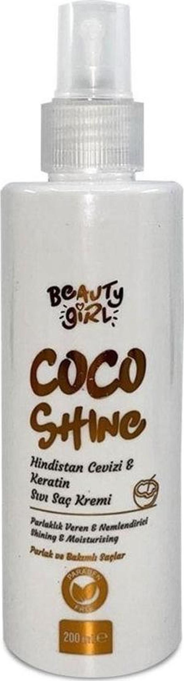 Beauty Girl Hindistan Cevizi&Keratin Sıvı Saç Kremi 200 Ml - Image 1