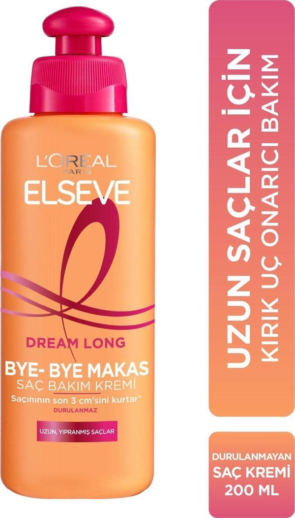 Elseve L'Oréal Paris Dream Long Bye-Bye Makas Saç Bakım Kremi 200 Ml - Image 1