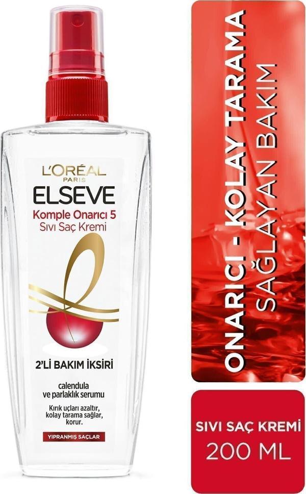 Elseve L'Oréal Paris Komple Onarıcı 5 Sıvı Saç Kremi 200 Ml - Image 1