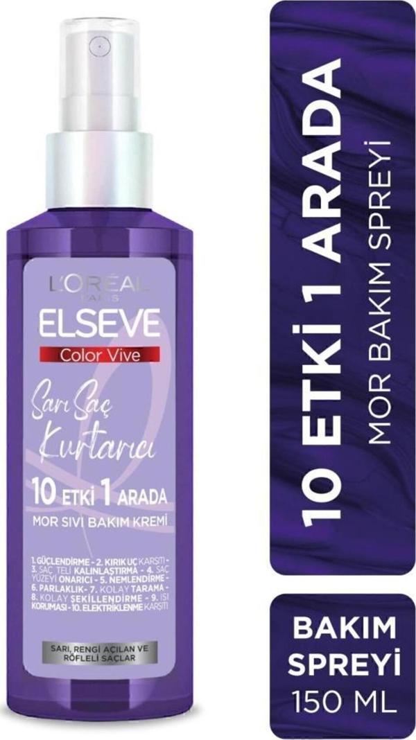 Elseve Sarı Saç Kurtarıcı Mor Sıvı Bakım Kremi - Image 1