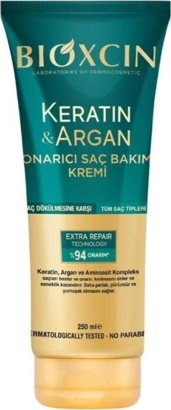 Bioxcin Keratin Ve Argan Onarıcı Saç Bakım Kremi 250 Ml - Image 1