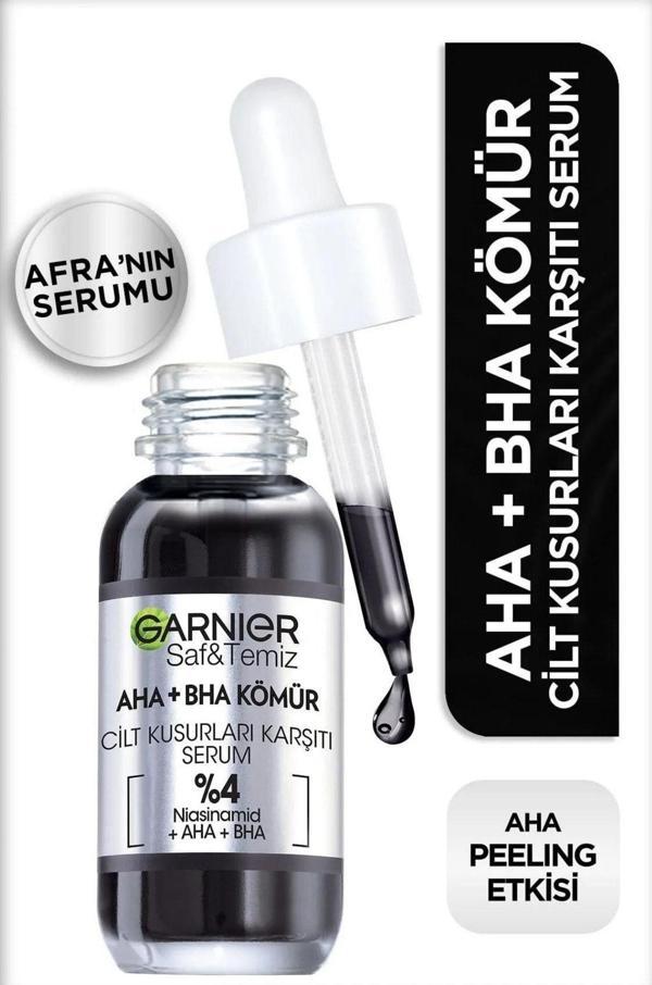 Garnier Aha Bha Cilt Kusurları Karşıtı Siyah Serum %4* 30Ml - Image 1
