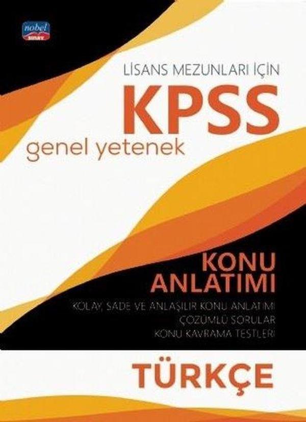 KPSS Genel Yetenek Türkçe Konu Anlatımı-Lisans Mezunları İçin - Nobel Sınav - Image 1