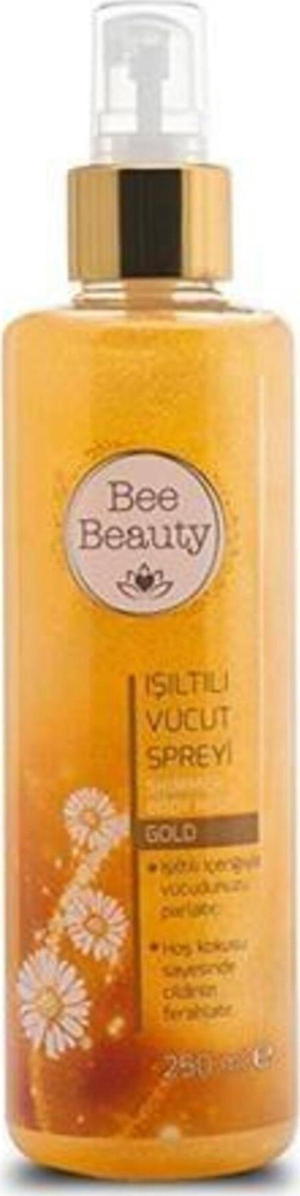 Bee Beauty Gold Işıltılı Vücut Spreyi 250 Ml - Image 1
