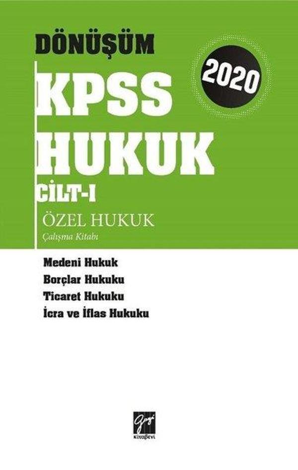 Dönüşüm Kpss Hukuk Cilt 1 Özel Hukuk Çalışma Kitabı - Gazi Kitabevi - Image 1