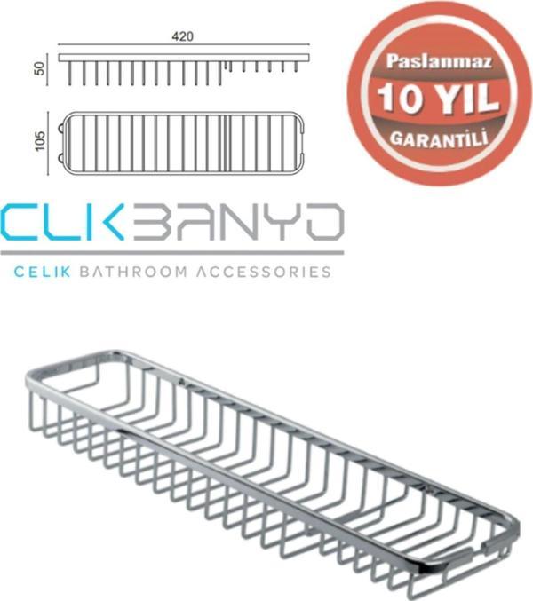 Çelik Banyo Köprü Süngerlik & Sabunluk - Image 1