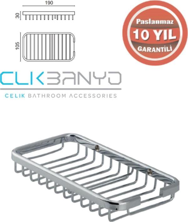 Çelik Banyo Mercan Sabunluk Ve Şampuanlık - Image 1