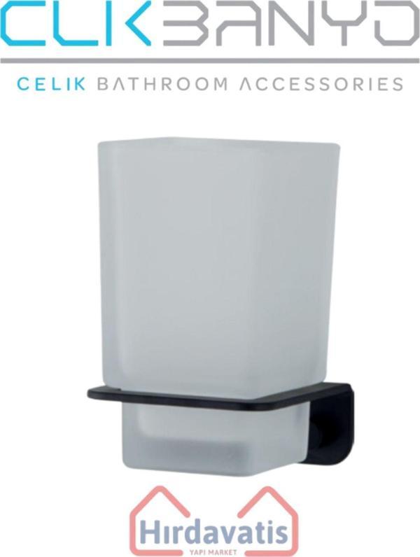 Çelik Banyo Paris Dkp Diş Fırçalık Mat Siyah - Image 1