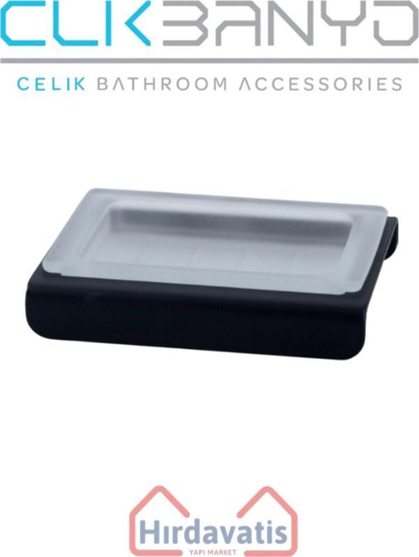 Çelik Banyo Paris Dkp Setüstü Sabunluk Mat Siyah - Image 1
