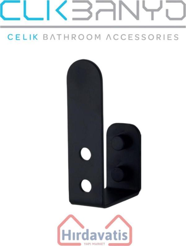 Çelik Banyo Paris Dkp Yedek Kağıtlık Mat Siyah - Image 1