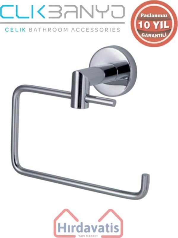 Çelik Banyo Paslanmaz Pirinç Flora Kağıtlık Kapaksız - Image 1