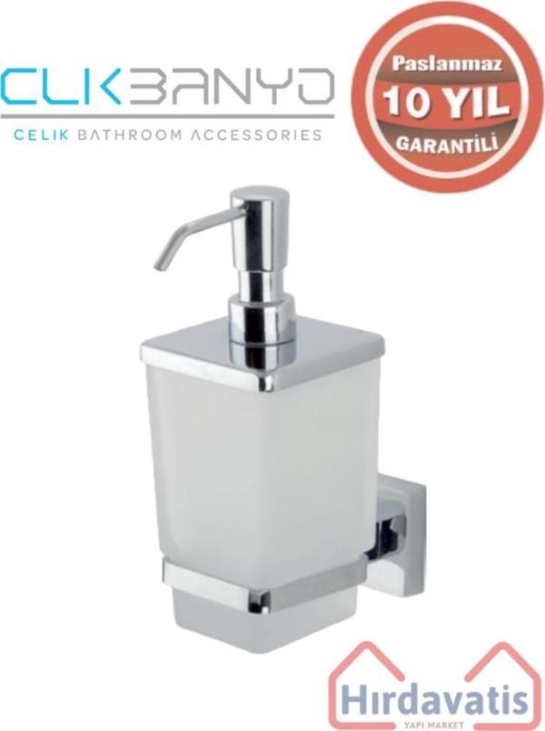 Çelik Banyo Paslanmaz Pirinç Tamay Montajlı Sıvı Sabunluk - Image 1