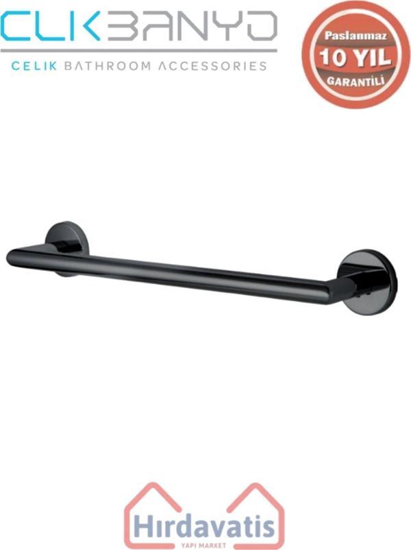 Çelik Banyo Paslanmaz Pirinç Flora Küvet Kolu 30Cm Mat Siyah - Image 1